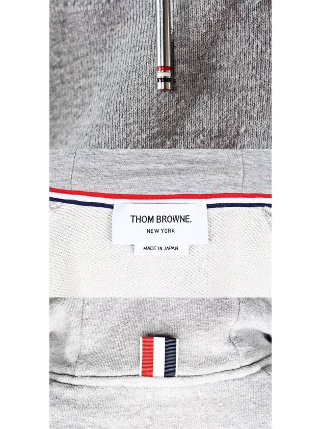 diagonal hood zip up gray 5 - THOM BROWNE - BALAAN 7