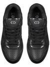 B27 Oblique Gravity Leather Low Top Sneakers Black - DIOR - BALAAN 4