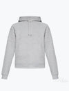 Logo Kangaroo Pocket Fleece Hoodie Grey - SAINT LAURENT - BALAAN 2