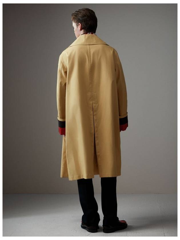 Collection TurnUp Bonded Cotton Seam Car Oversized Trench Coat Maccoat - BURBERRY - BALAAN 8