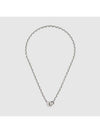 Trademark Chain Necklace Silver - GUCCI - BALAAN 2