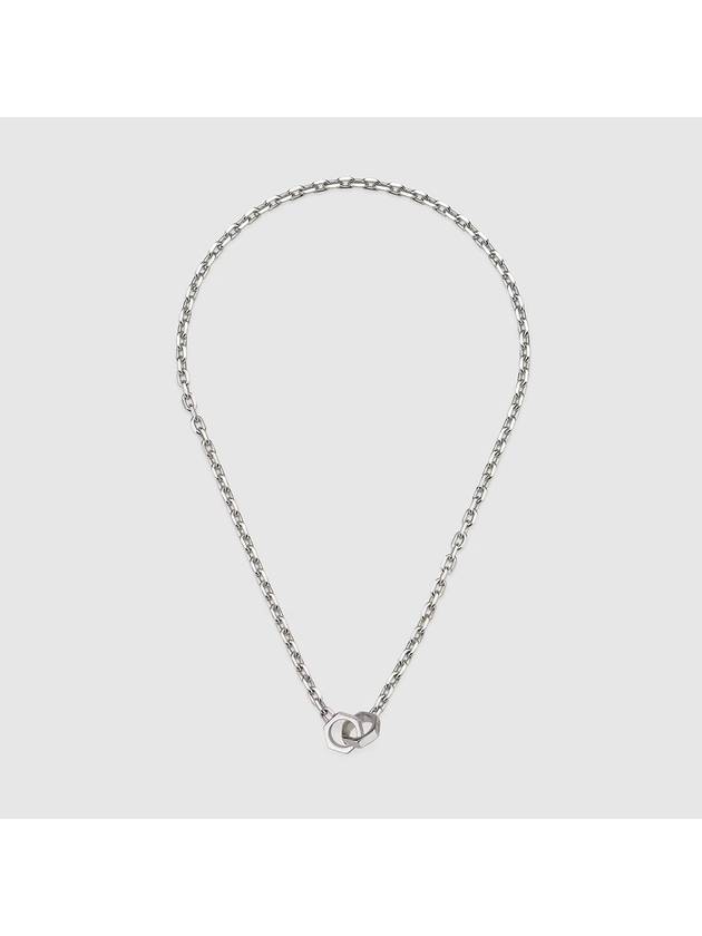 Trademark Chain Necklace Silver - GUCCI - BALAAN 2