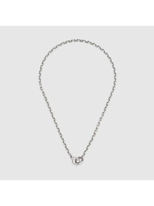 Trademark Chain Necklace Silver - GUCCI - BALAAN 2