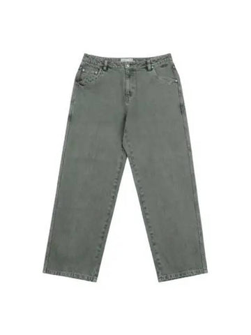 Classic relaxed denim pants fade green - DIME - BALAAN 1