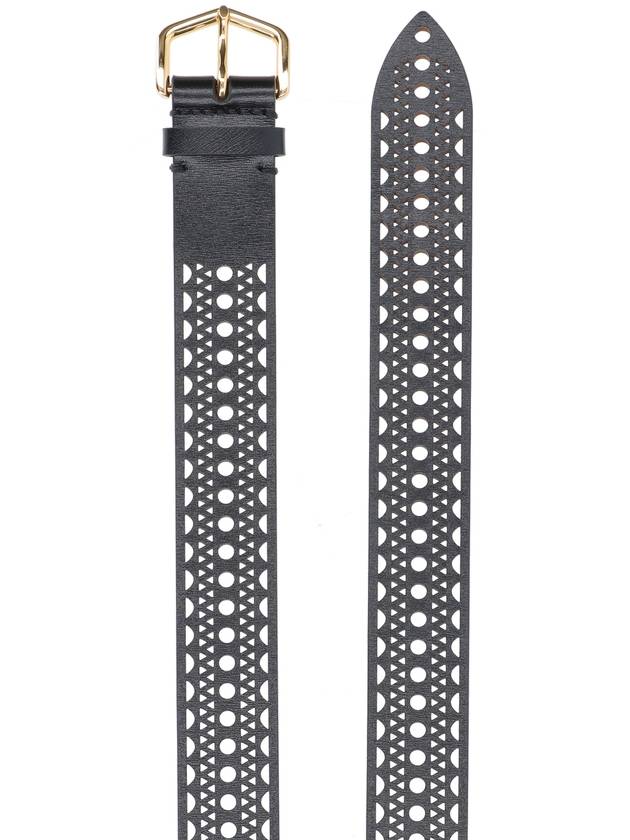 Neo Vienne Leather Belt Black - ALAIA - BALAAN 3