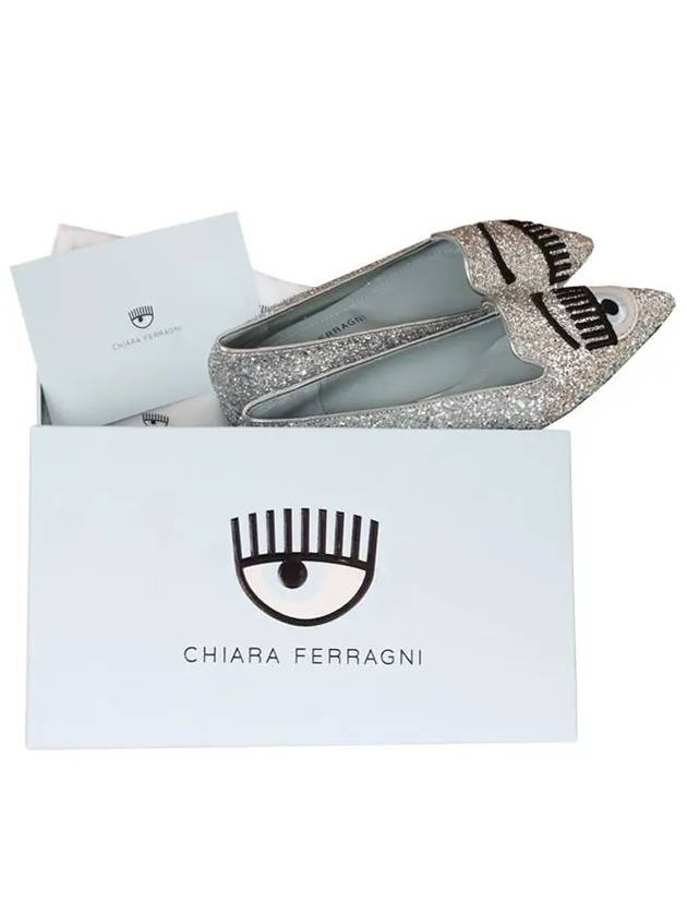 Chiara Ferragni Flat Shoes CF1236 GLITTER ARGENTO Women's Flat Shoes - CHIARA FERRAGNI - BALAAN 5