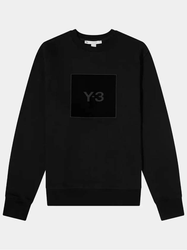 Square Logo Print Sweatshirt Black - Y-3 - BALAAN 2