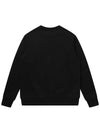 Men's Big Print Loose Fit Sweatshirt Black SW23AMTS01BK - SOLEW - BALAAN 3