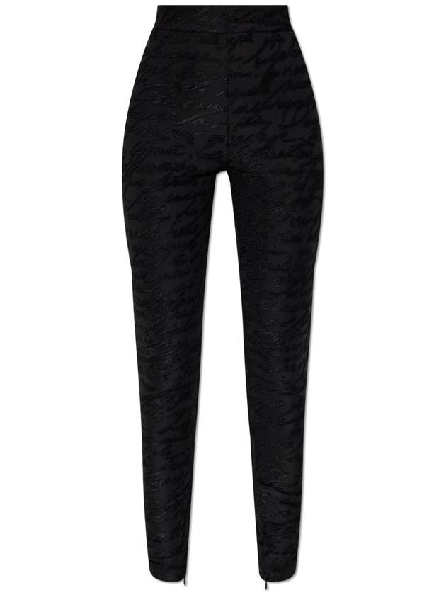 Balmain Leggings With Monogram, Women's, Black - BALMAIN - BALAAN 1