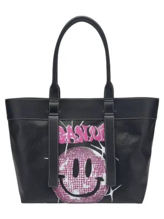 Medium Canvas Tote Bag Phantom Handbag - GANNI - BALAAN 1