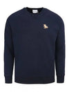 Chillax Fox Patch Classic Sweatshirt Navy - MAISON KITSUNE - BALAAN 2