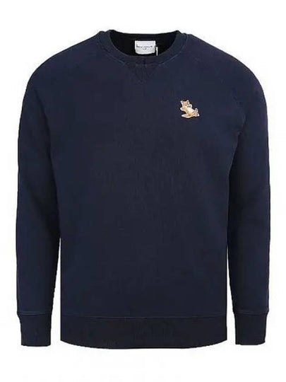 Chillax Fox Patch Classic Sweatshirt Navy - MAISON KITSUNE - BALAAN 2