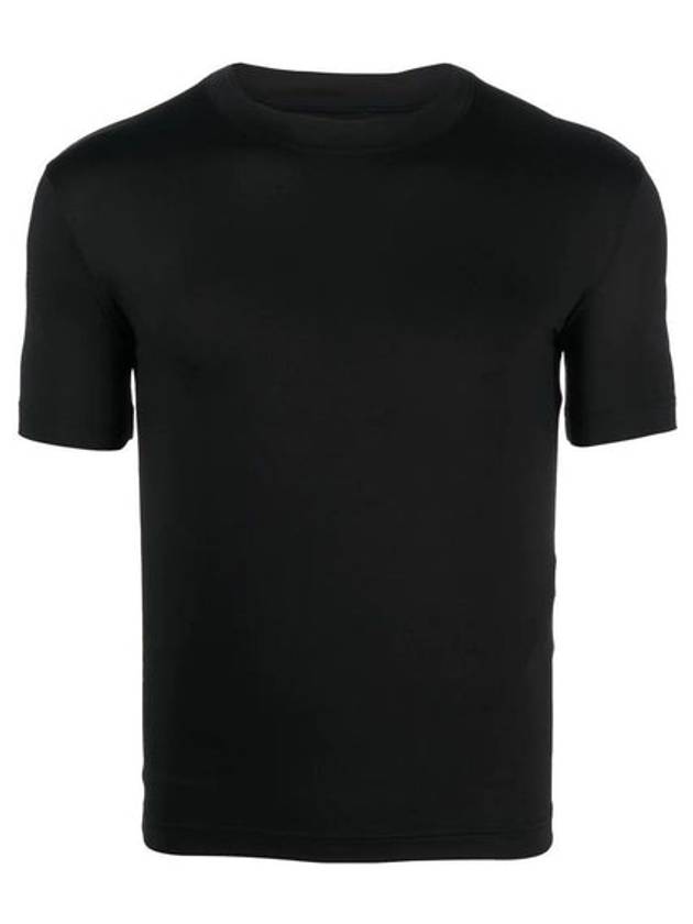 Super Tight Shiny Fitted Short Sleeve T-Shirt Black - BALENCIAGA - BALAAN 1