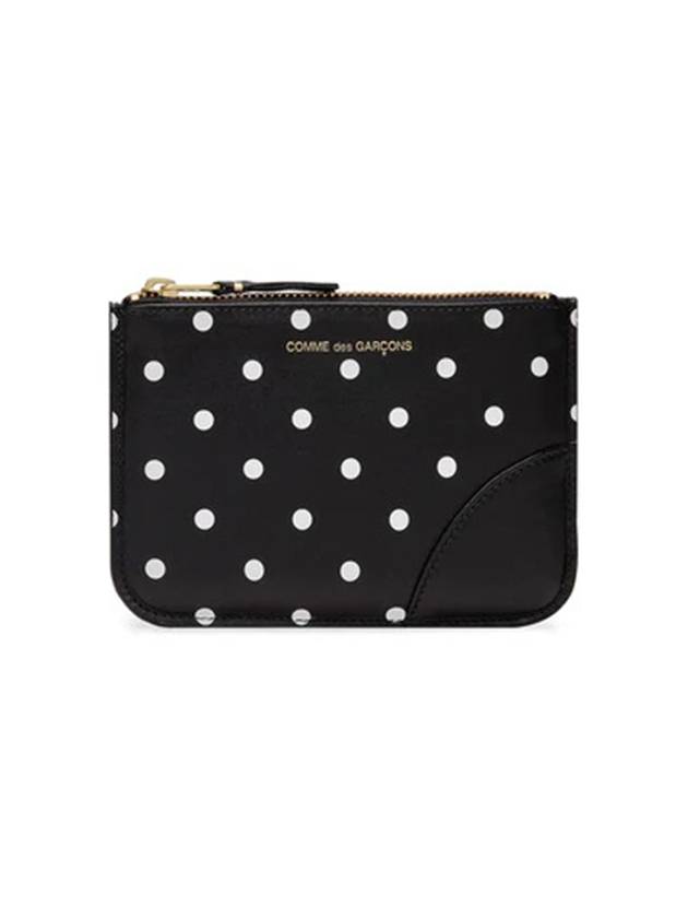 Polka Dot Leather Coin Purse Black - COMME DES GARCONS WALLET - BALAAN 1