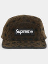 patch logo flock denim camp cap FW24H94 BLACK - SUPREME - BALAAN 3