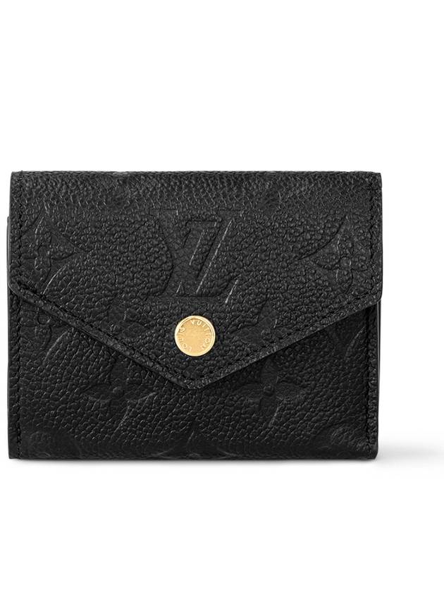 Monogram Empreinte Zoé Tri Fold Half Wallet Black - LOUIS VUITTON - BALAAN 8