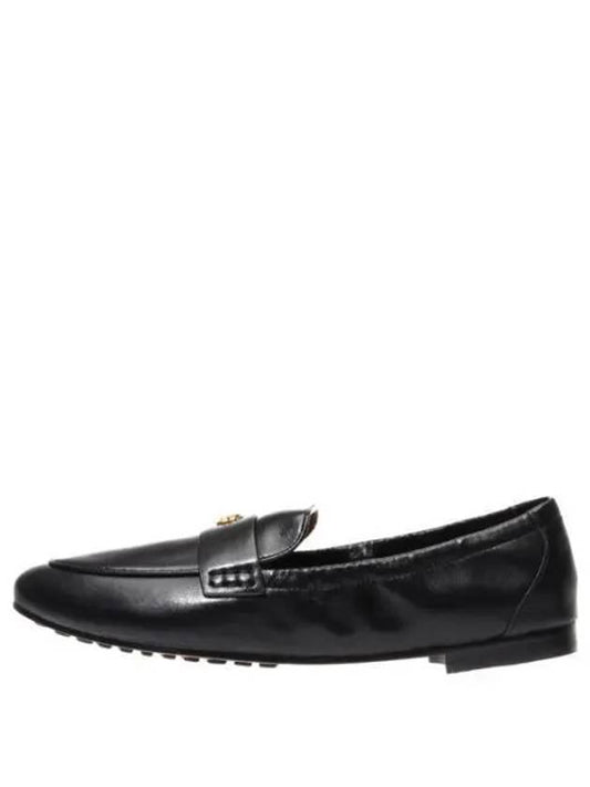 Ballet Double T Napa Leather Loafers Black - TORY BURCH - BALAAN 2