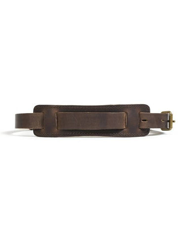 Snap hook leather strap dark brown - BLEU DE CHAUFFE - BALAAN 1