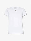 Embroided ORB Peru Short Sleeve T-Shirt White - VIVIENNE WESTWOOD - BALAAN 2