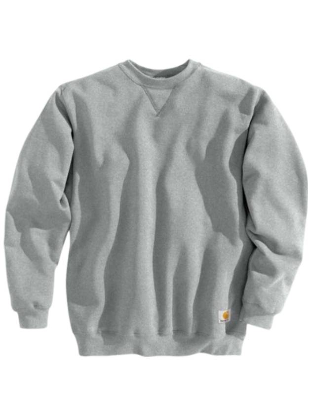 Loose Midweight Crew Neck Sweatshirt Heather Grey - CARHARTT - BALAAN 1