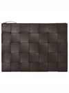 Cassette Intrecciato Medium Clutch Bag Fondente - BOTTEGA VENETA - BALAAN 2