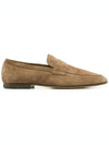 Penny Suede Loafers Beige - TOD'S - BALAAN 3