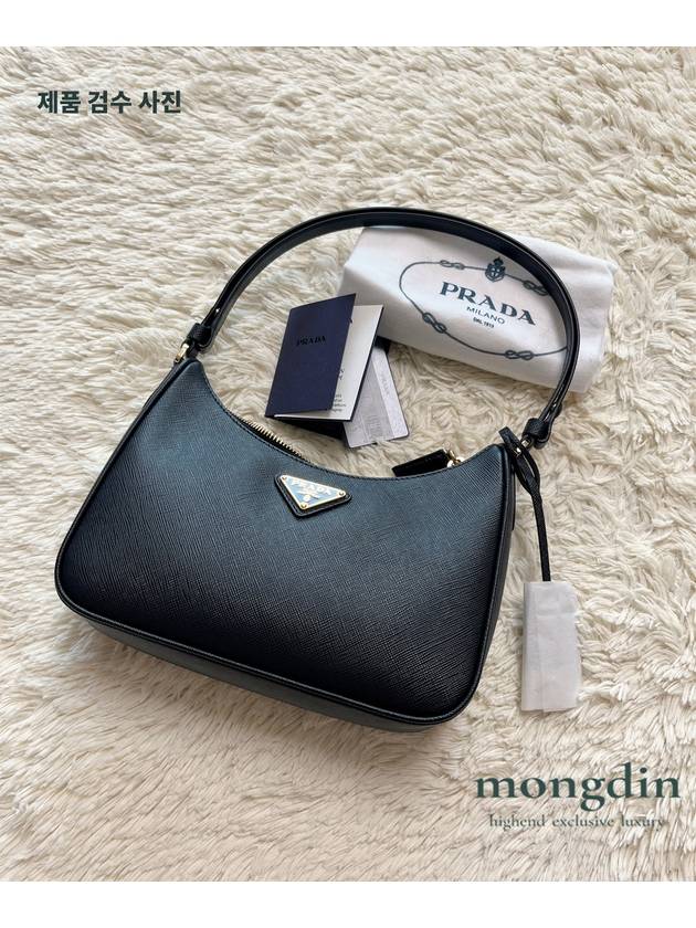 Re-Edition Saffiano Leather Mini Bag Black - PRADA - BALAAN 9