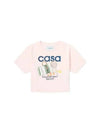 Graphic Printing Crop T Shirt WPS24JTS00903 - CASABLANCA - BALAAN 1