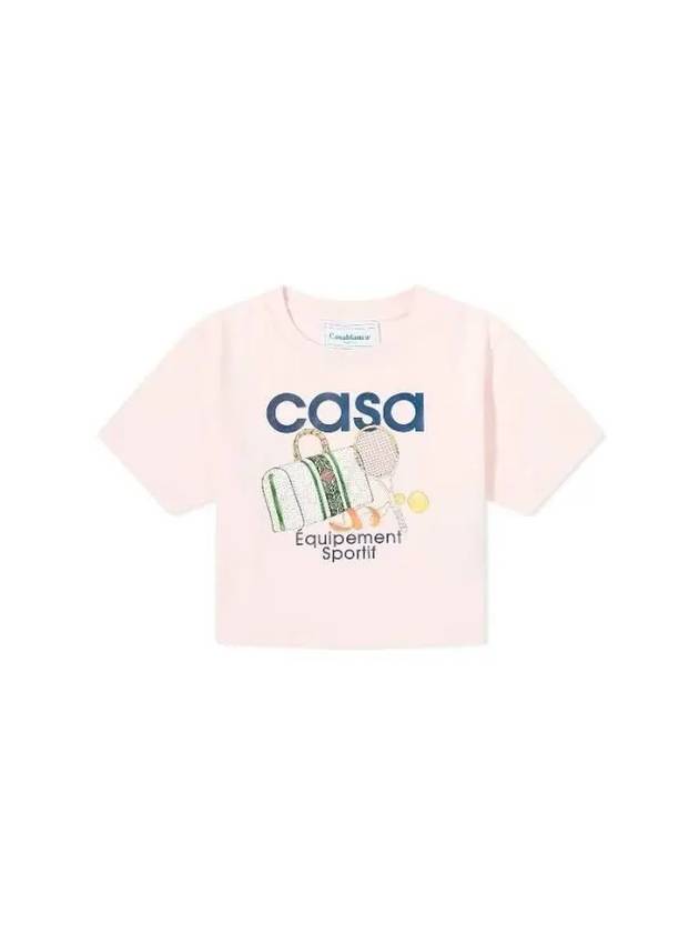 Graphic Printing Crop T Shirt WPS24JTS00903 - CASABLANCA - BALAAN 1