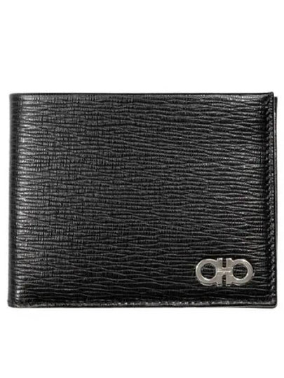 Gancini Half Wallet Black - SALVATORE FERRAGAMO - BALAAN 2