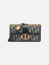 30 Montaigne East West Oblique Jacquard Chain Shoulder Bag Blue - DIOR - BALAAN 2