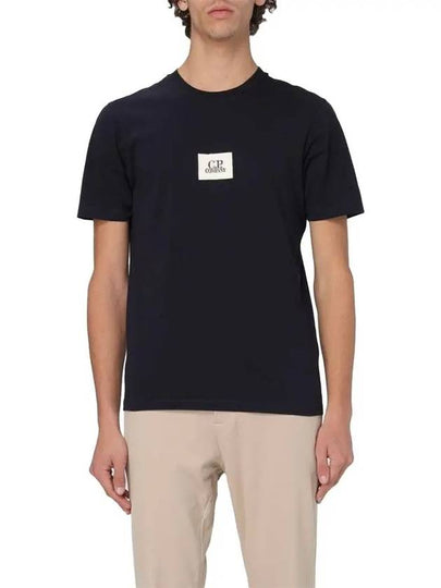 30/1 Jersey Logo Short Sleeve T-Shirt Navy - CP COMPANY - BALAAN 2