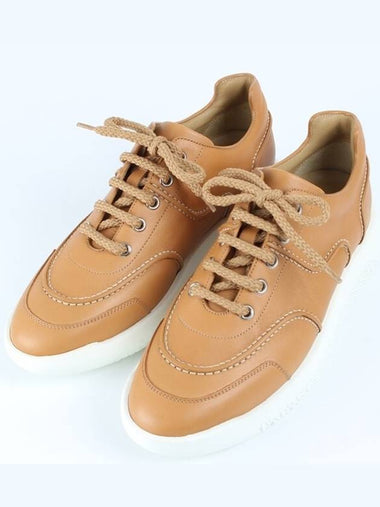 TURN camel leather sneakers 38 250 - HERMES - BALAAN 1