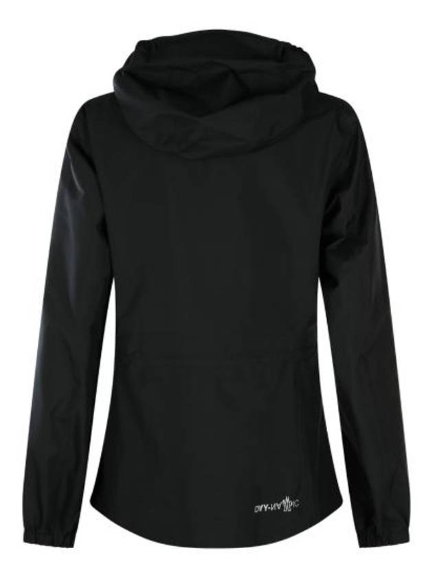 Valles Shell Zip Up Hoodie Black - MONCLER - BALAAN 5