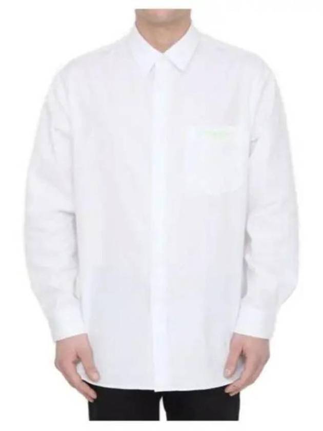 Cotton Long Sleeve Shirt White - DIOR - BALAAN 2