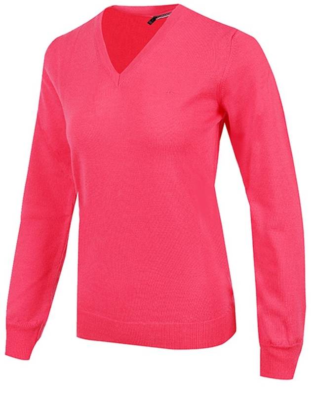 Women's Amaya Golf Knit Top Pink - J.LINDEBERG - BALAAN 1