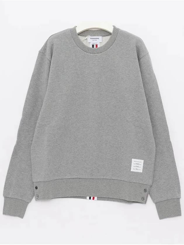 Center Back Stripe Crewneck Sweatshirt Light Grey - THOM BROWNE - BALAAN 4