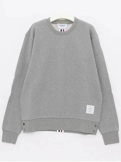 Center Back Stripe Crewneck Sweatshirt Light Grey - THOM BROWNE - BALAAN 2