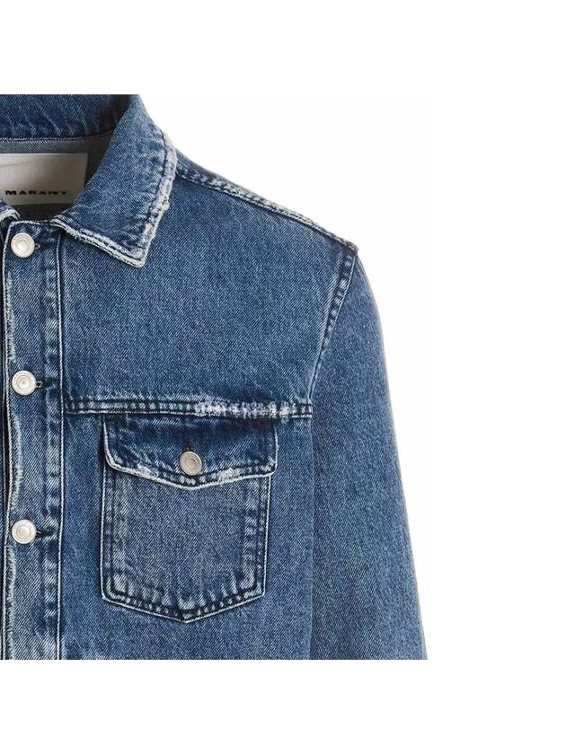 Django Back Logo Jacket Blue - ISABEL MARANT - BALAAN 5