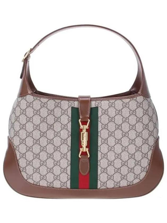 Women's Jackie 1961 GG Supreme Canvas Medium Shoulder Bag Beige - GUCCI - BALAAN 2