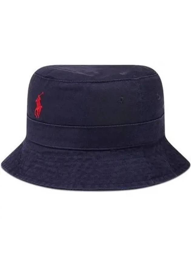 Embroidered Pony Bucket Hat Navy - POLO RALPH LAUREN - BALAAN 2