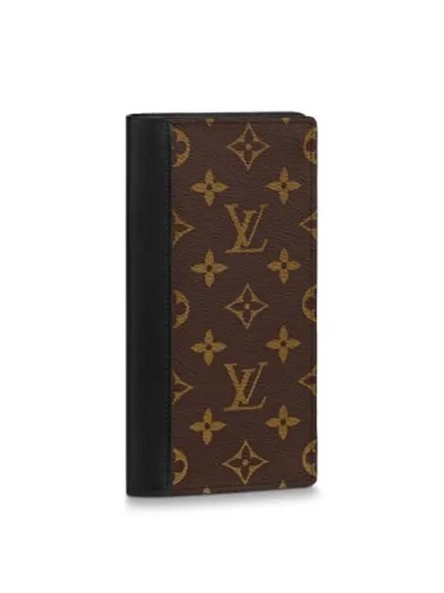 Brazza Monogram Macassar Long Wallet Brown Black - LOUIS VUITTON - BALAAN 2