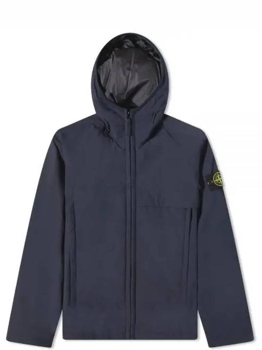 Men's Soft Shell Pure Insulation Technology Primaloft Hooded Jacket Navy - STONE ISLAND - BALAAN 2