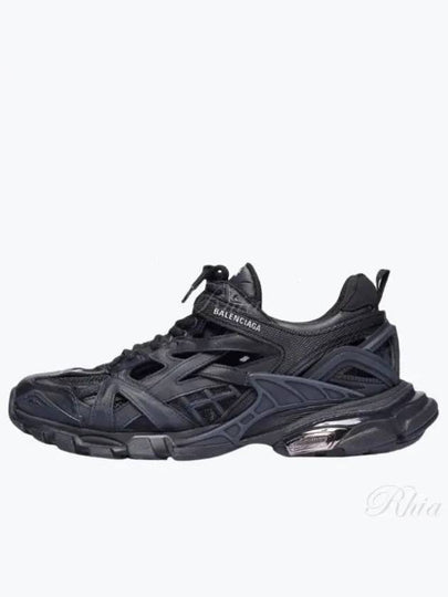 Track 2 Open Mesh Fabric Low Top Sneakers Black - BALENCIAGA - BALAAN 2