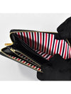 Grosgrain Tab Leather Continental Long Wallet Black - THOM BROWNE - BALAAN 6