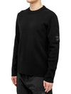 Lambswool Lens Knit Top Black - CP COMPANY - BALAAN 2