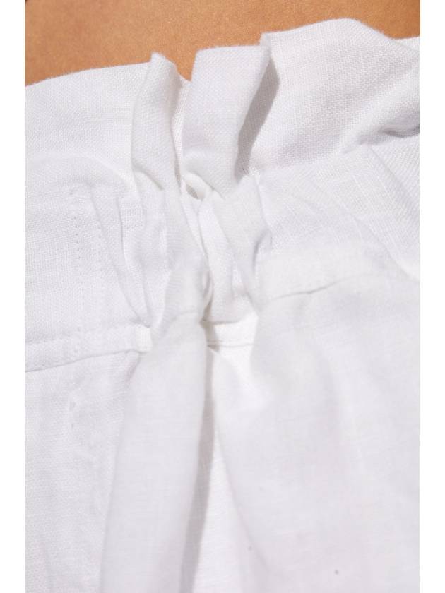 Posse Linen 'Ducky' Shorts, Women's, White - POSSE - BALAAN 5