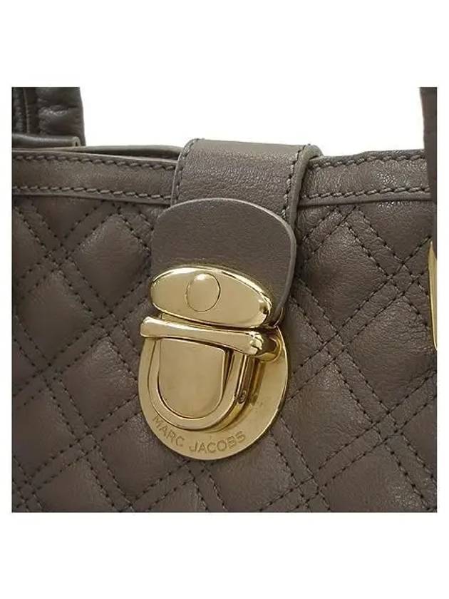 Beige quilted belt decorated tote bag - MARC JACOBS - BALAAN 4