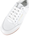 SL 61 Logo Signature Leather Low Top Sneakers White - SAINT LAURENT - BALAAN 8