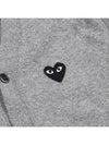 Heart Waffen Cardigan AX N024 051 2 LIGHT GRAY - COMME DES GARCONS - BALAAN 10